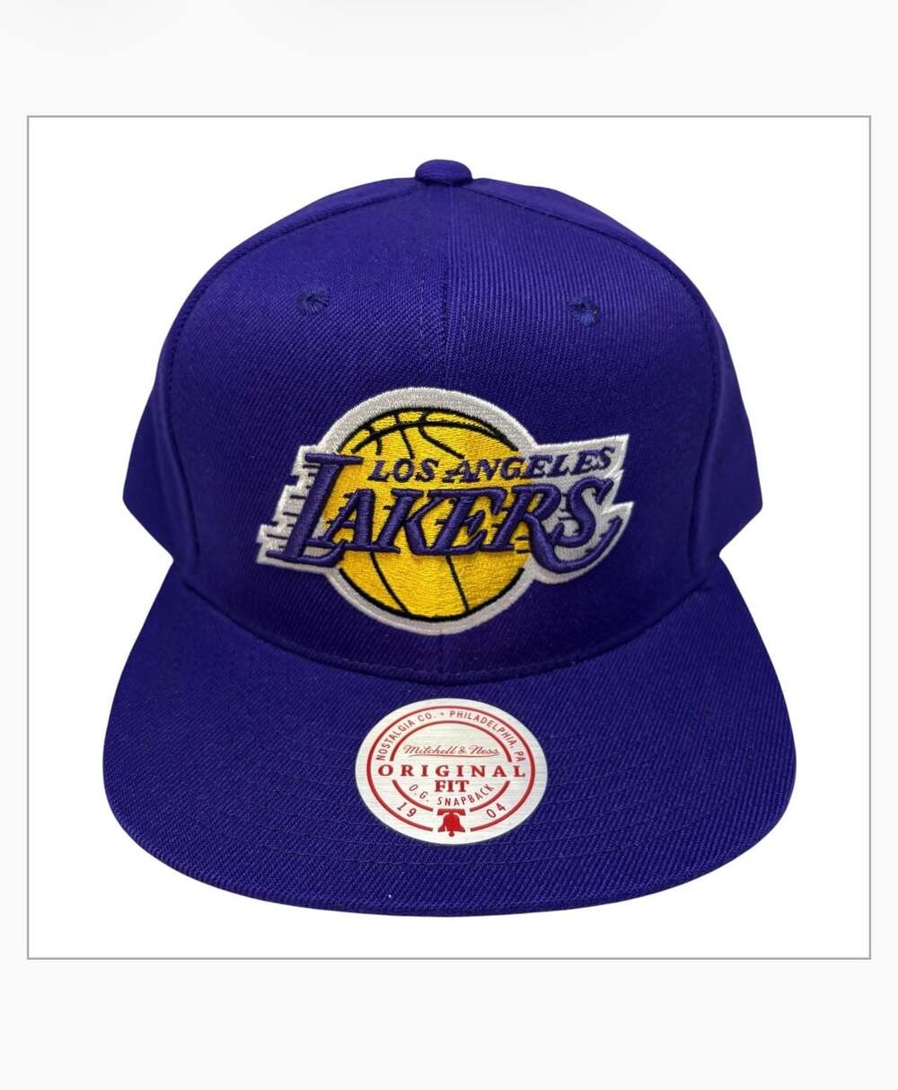 Mitchell & Ness Los Angeles Lakers Purple NBA Snapback Hat